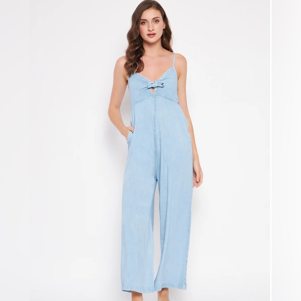Bleached wash Women's Jumpsuit
